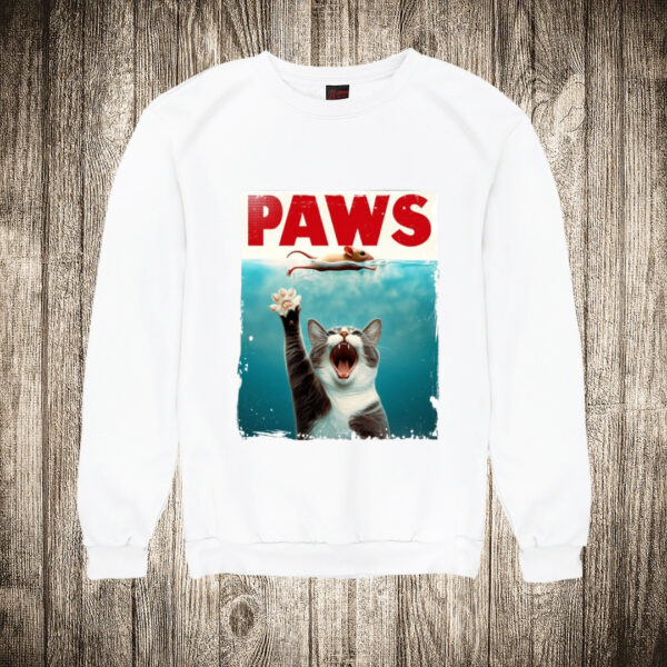 duks bez kapuljace boja bela slika paws jaws macka i mis