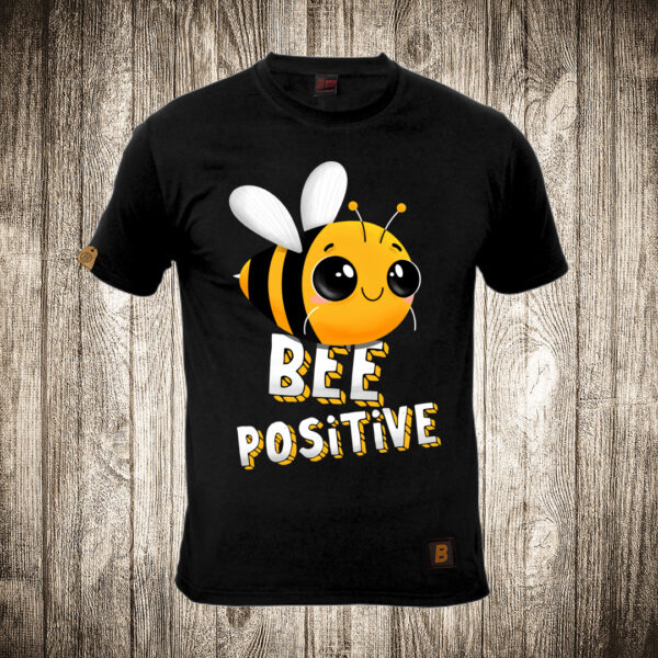 muska majica boja crna slika pcela bee positive
