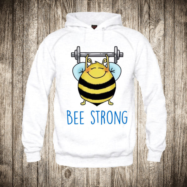 duks sa kapuljacom boja bela slika pcela bee strong