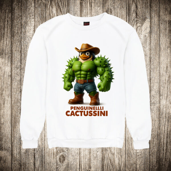 duks bez kapuljace boja bela slika penguinelli cactussini brain rot