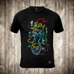 Pera Detlić na monociklu ( silueta )