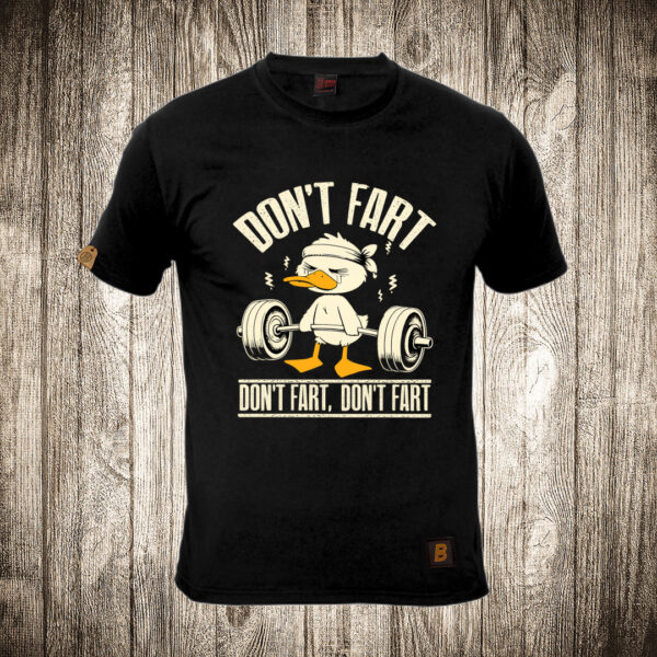 muska majica boja crna slika pile u teretani dont fart teretana