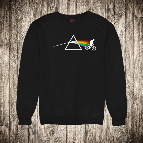 duks bez kapuljace boja crna slika pink floyd i biciklista