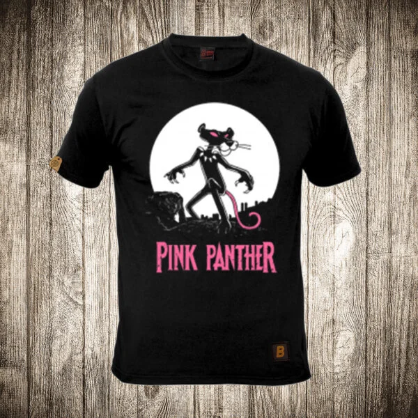 muska majica boja crna slika pink panter 2