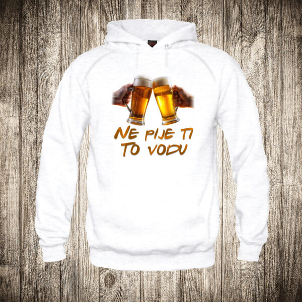 deciji duks boja bela slika pivo ne pije ti to vodu