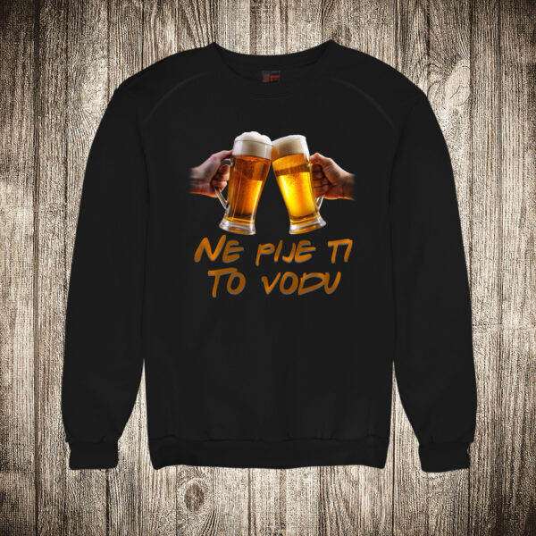 duks bez kapuljace boja crna slika pivo ne pije ti to vodu
