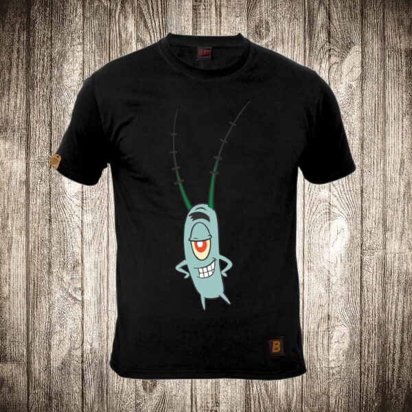 muska majica boja crna slika plankton sundjer bob