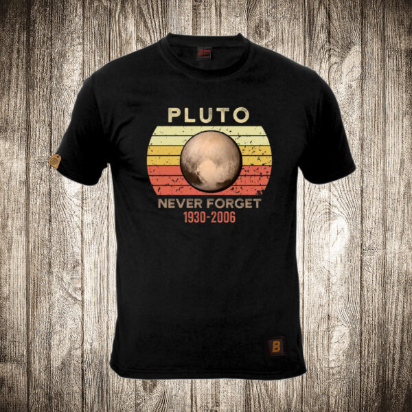 muska majica boja crna slika pluto never forget 1930 2006