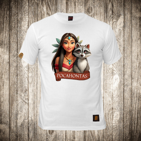 decija majica boja bela slika pocahontas