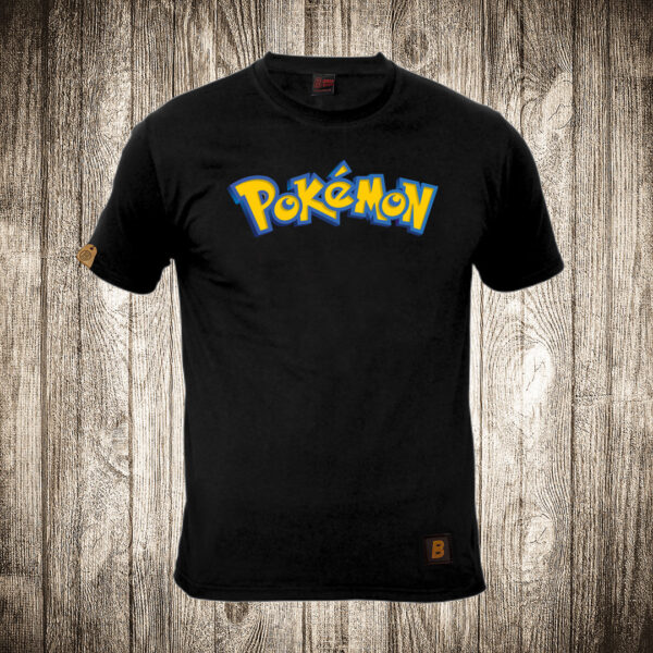 muska majica boja crna slika pokemon natpis