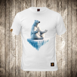 Polarni Medved meditira na santi leda