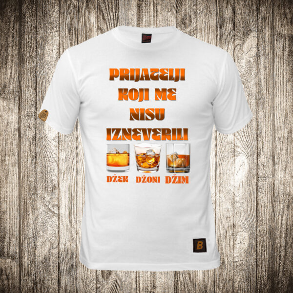 decija majica boja bela slika prijatelji koji me nisu izneverili viski