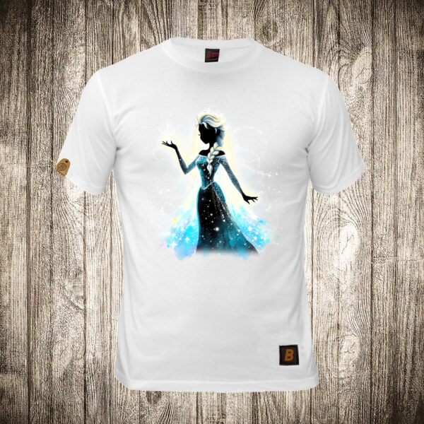 muska majica boja bela slika princeza elza 3 frozen ledena kraljica