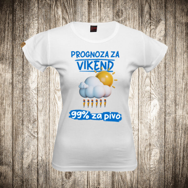 zenska majica boja bela slika prognoza za vikend 99 pivo