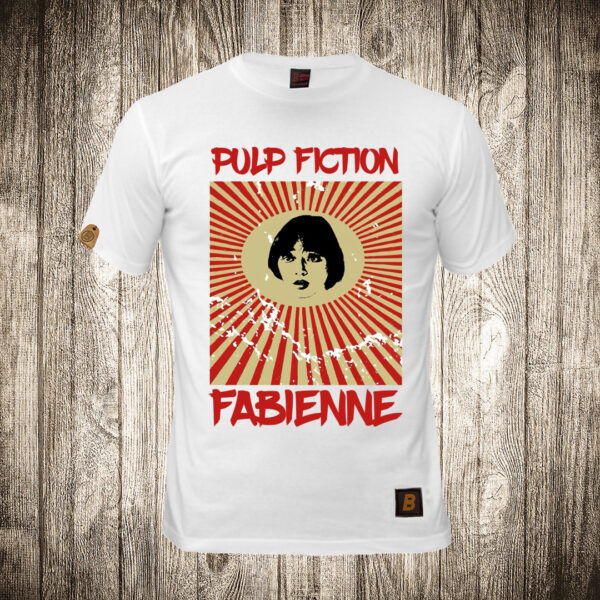 muska majica boja bela slika pulp fiction fabienne