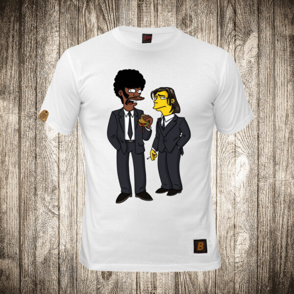 decija majica boja bela slika pulp fiction petparacke price kao simpsonovi