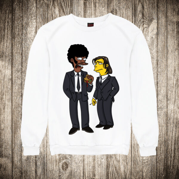 duks bez kapuljace boja bela slika pulp fiction petparacke price kao simpsonovi