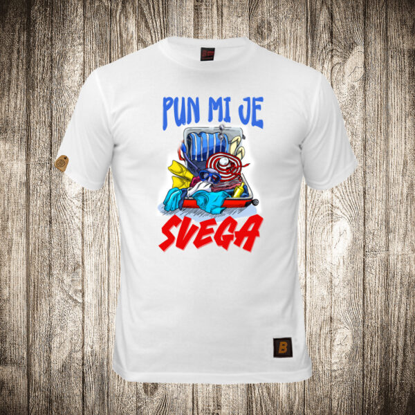 decija majica boja bela slika pun mi kofer svega 2