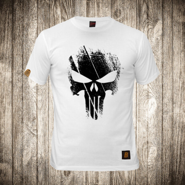 muska majica boja bela slika punisher 15