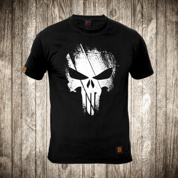 muska majica boja crna slika punisher 15