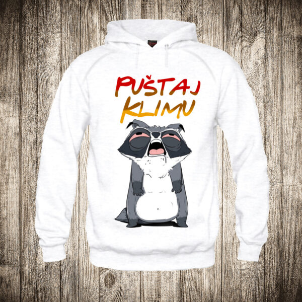 duks sa kapuljacom boja bela slika pustaj klimu leto vrucina