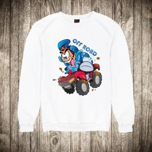 duks bez kapuljace boja bela slika quad bike off road
