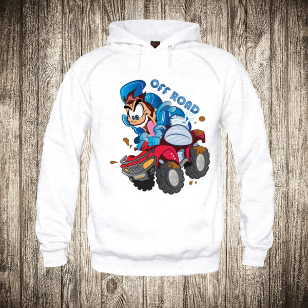 duks sa kapuljacom boja bela slika quad bike off road