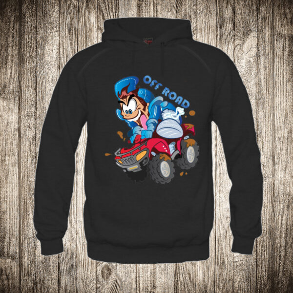 duks sa kapuljacom boja crna slika quad bike off road