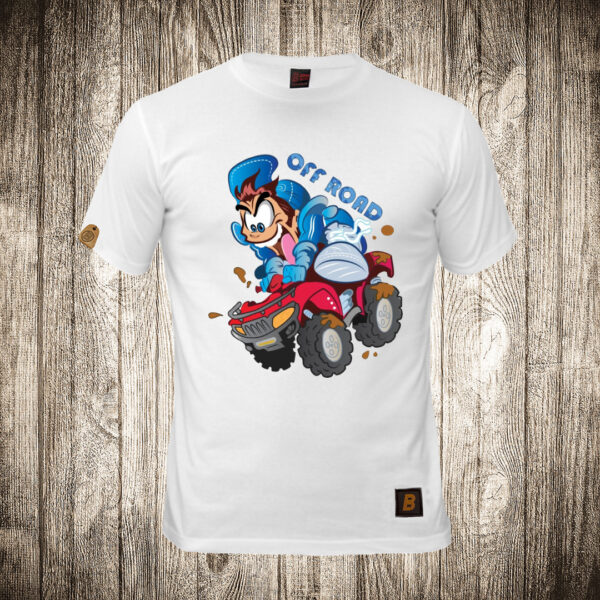 muska majica boja bela slika quad bike off road