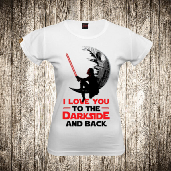 zenska majica boja bela slika ratovi zvezda 19 star wars zvezda dart vejder ljubav