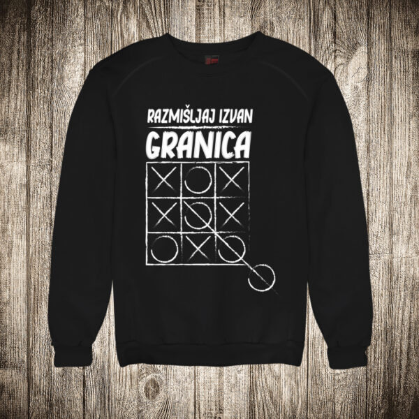 duks bez kapuljace boja crna slika razmisljaj izvan granica