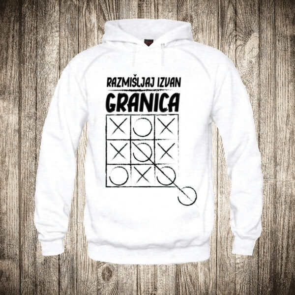 duks sa kapuljacom boja bela slika razmisljaj izvan granica 1