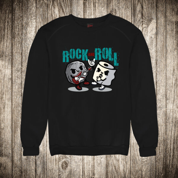 duks bez kapuljace boja crna slika rock and roll kamen i papir
