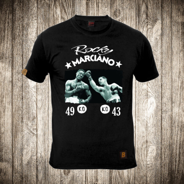 muska majica boja crna slika rocky marciano boks