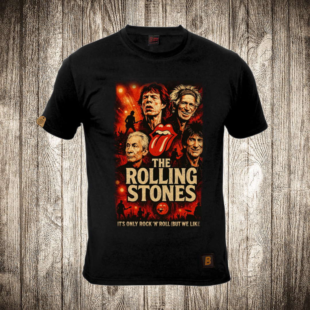 Muška majica crne boje sa motivom Rolling Stones 3 muska majica boja crna slika rolling stones 3