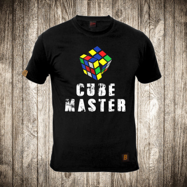 muska majica boja crna slika rubikova kocka 15 cube master
