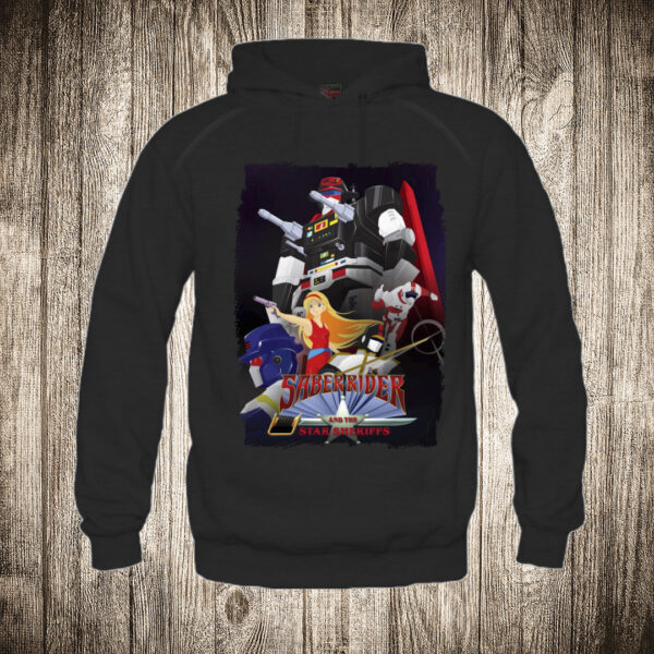 duks sa kapuljacom boja crna slika saber rider