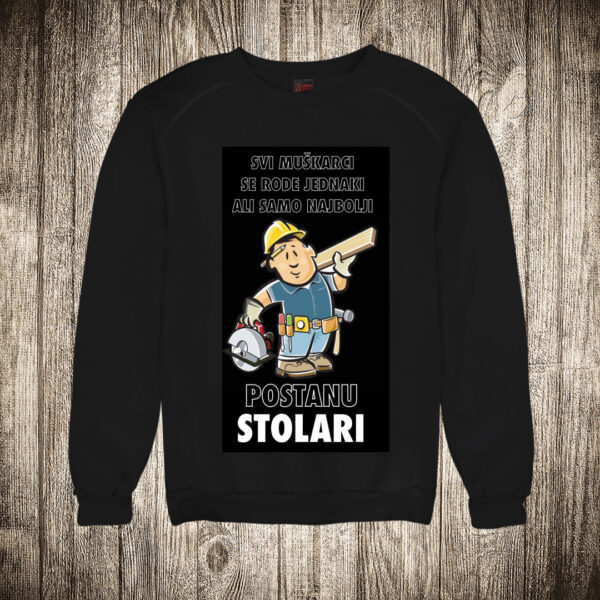 duks bez kapuljace boja crna slika samo najbolji postanu stolari