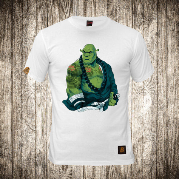 muska majica boja bela slika shrek srek samuraj