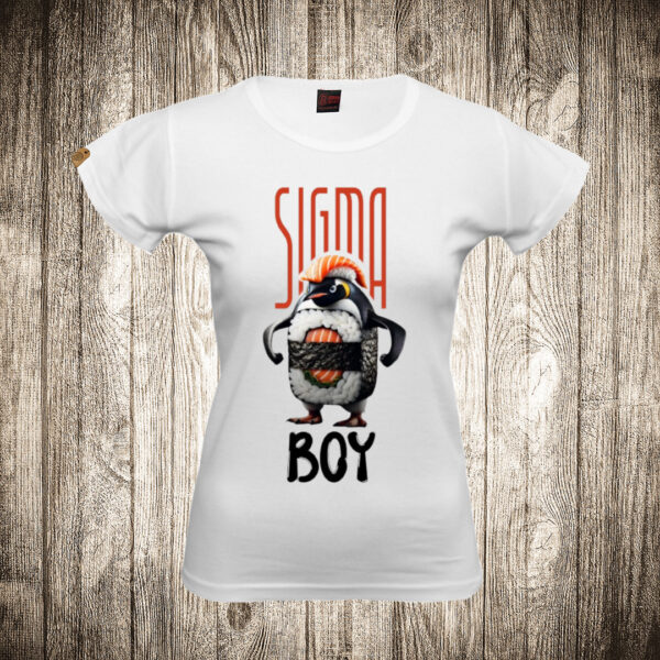 zenska majica boja bela slika sigma boy meme 1