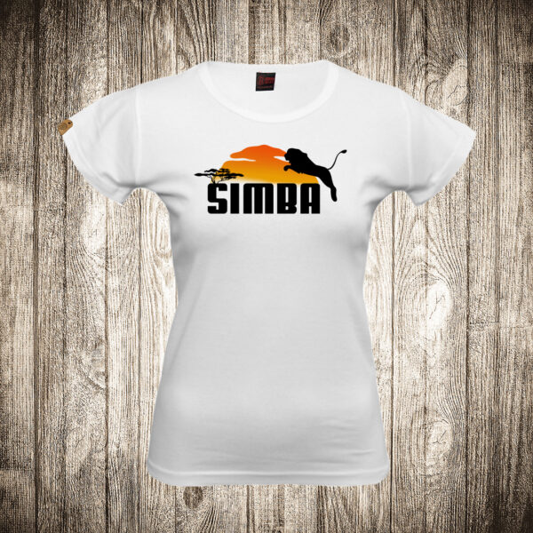 zenska majica boja bela slika simba znak lion king kralj lavova