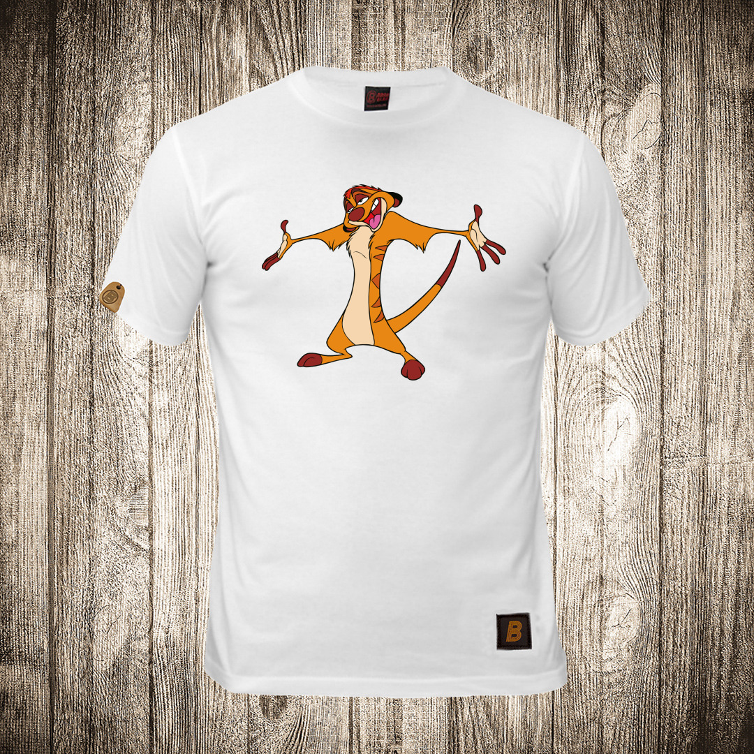 Muška majica bele color with Simon ( Lion king ) kralj lavova 2 design muska majica boja bela slika simon lion king kralj lavova 2