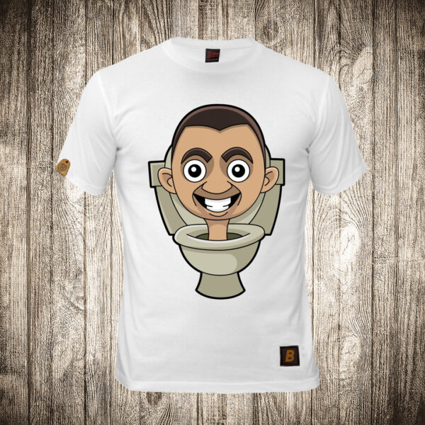 muska majica boja bela slika skibidi toilet meme