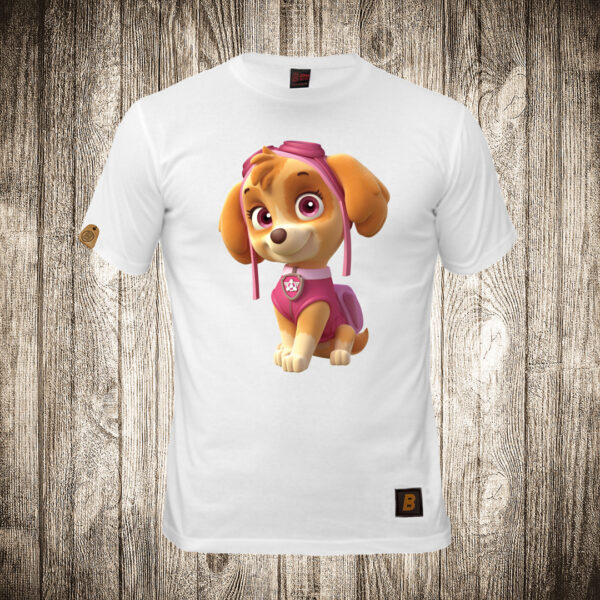 decija majica boja bela slika skye paw patrol pseca patrola