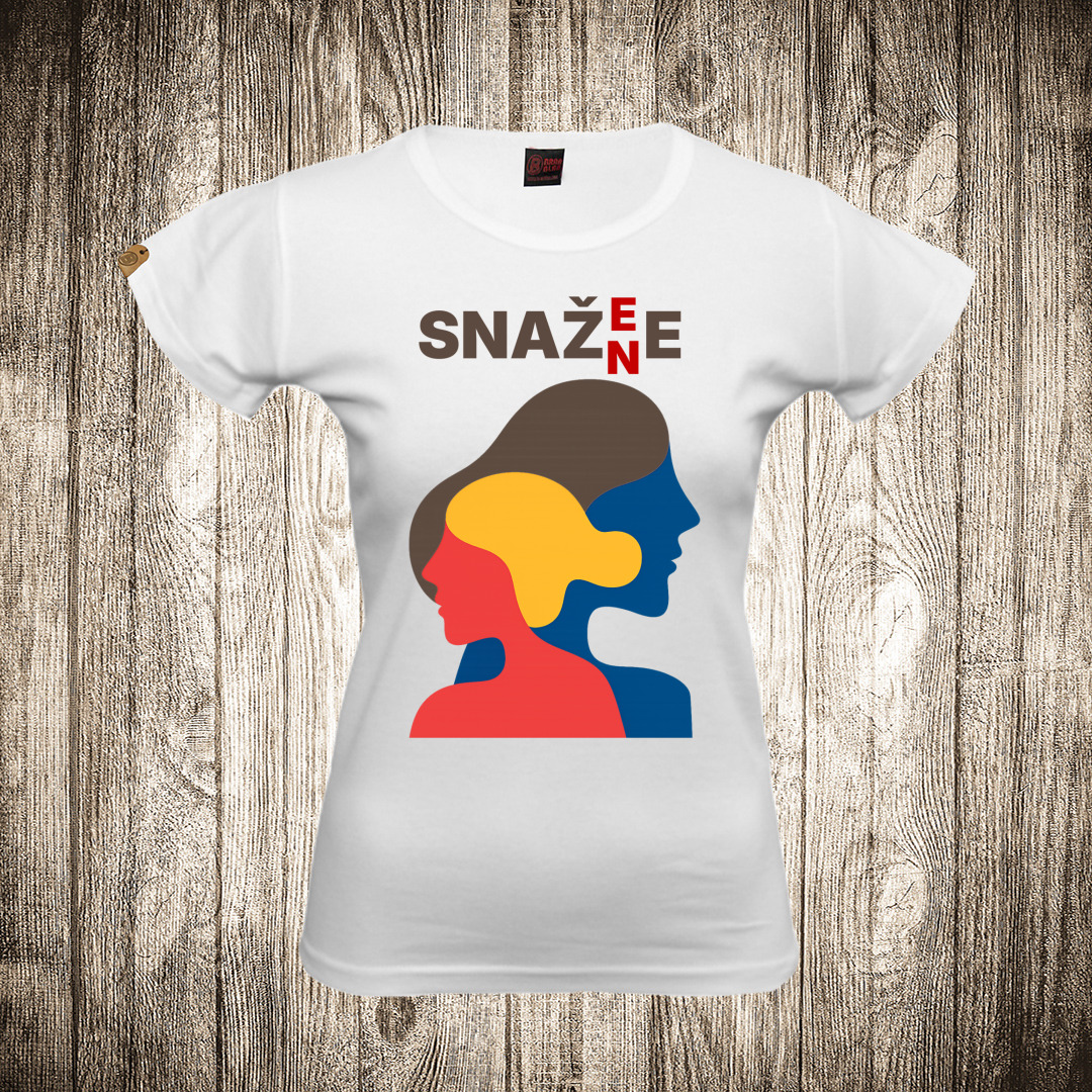 Ženska majica bele boje sa motivom Snažne Žene - Snažene ( 8 mart ) zenska majica boja bela slika snazne zene snazene 8 mart