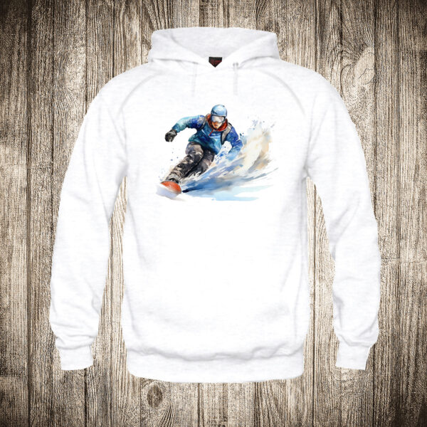 deciji duks boja bela slika snouborder 4 snowboarding