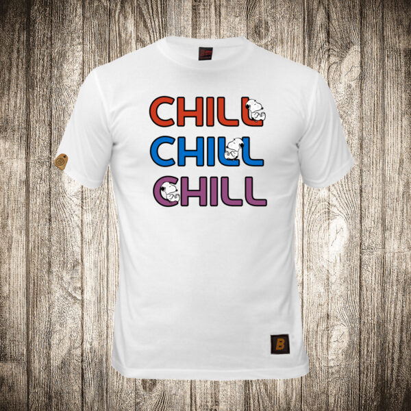 decija majica boja bela slika snupi chill chill chill
