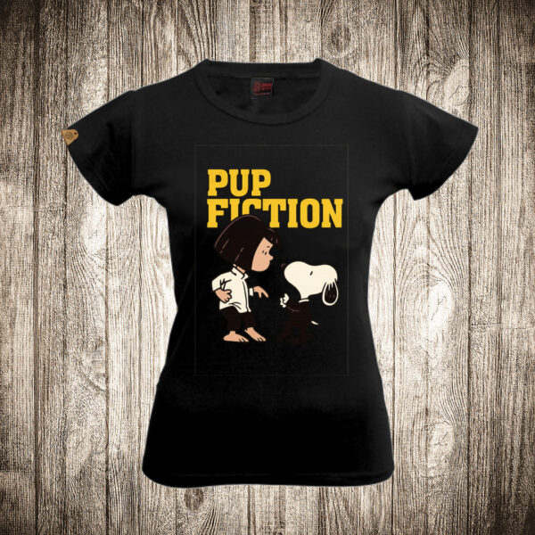 zenska majica boja crna slika snupi pup fiction petparacke price
