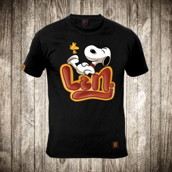 muska majica boja crna slika snupi snoopy lenj