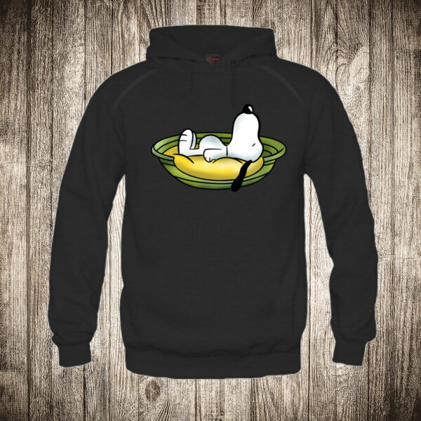 duks sa kapuljacom boja crna slika snupi snoopy na krevetu za kucne ljubimce